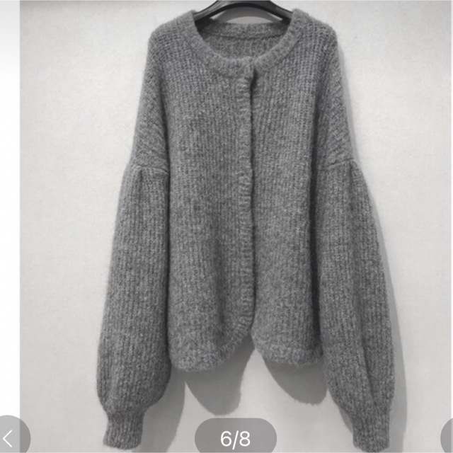 カーディガン　COLOR MOHAIR SHAGGY CARDIGAN  クラネレディース