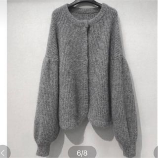 カーディガン　COLOR MOHAIR SHAGGY CARDIGAN  クラネ(カーディガン)