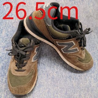 ニューバランス(New Balance)のnewbalance　M574J　グレイ/カーキ　26.5cm(スニーカー)