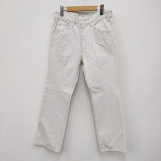 トーガ(TOGA)のTOGA 新品タグ付 DENIM PANTS 定価29700円 ブーツカット サイズ46 TV22-FF322  デニムパンツ 22AW オフホワイト メンズ トーガ【中古】3-0205G∞(デニム/ジーンズ)