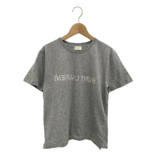 サンローラン(Saint Laurent)の美品 サンローラン 半袖Tシャツ リバースロゴ レディース M(Tシャツ(半袖/袖なし))