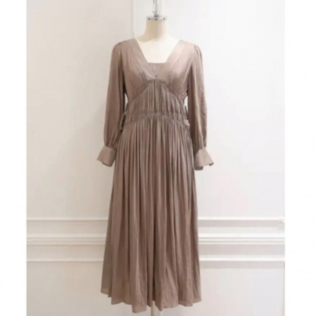 Side Bow Vintage Twill Dress