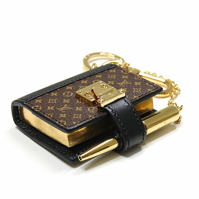 ルイヴィトン LOUIS VUITTON ビジュー サック・LV ブック バッグチャーム キーホルダー モノグラム ブラウン/ゴールド金具 M00992 本 メモ帳 キーチャーム 未使用品