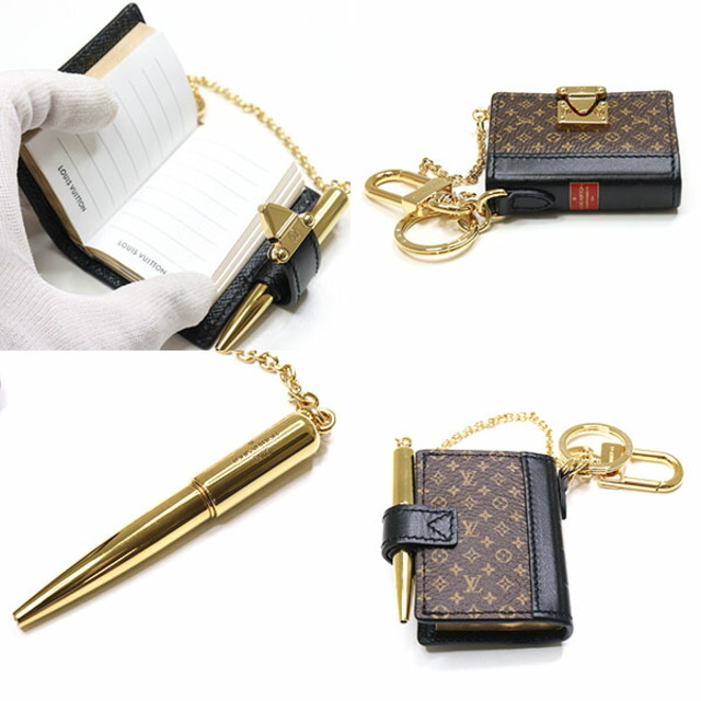 ルイヴィトン LOUIS VUITTON ビジュー サック・LV ブック バッグチャーム キーホルダー モノグラム ブラウン/ゴールド金具 M00992 本 メモ帳 キーチャーム 未使用品