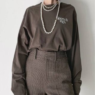 アパルトモンドゥーズィエムクラス(L'Appartement DEUXIEME CLASSE)のアパルトモン SPORTY&RICH  BARDOT LONG SLEEVE(カットソー(長袖/七分))