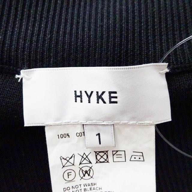HYKE グレーレイヤードストレートパンツ size 売り出し正本
