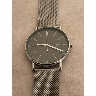 スカーゲン(SKAGEN)の値下げ 稼働★美品★スカーゲン グレーステンレスメッシュウォッチ 電池新品(腕時計(アナログ))