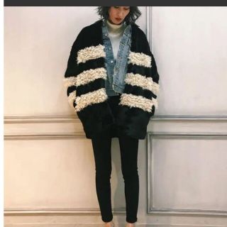 マウジー(moussy)のマウジー フェイクファーストライプジャケット ブラック サイズ 1(その他)