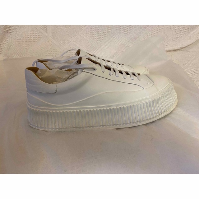 JIL SANDER レザースニーカー プラットフォーム 18000円 激安販売中 靴