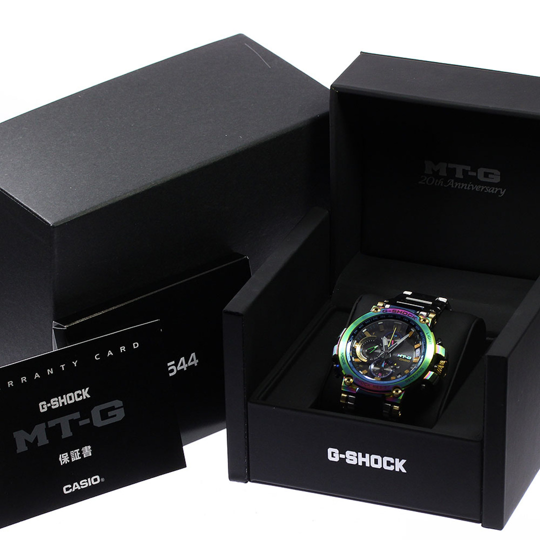 ☆美品 ★箱・保証書付き【CASIO】カシオ G-SHOCK MT-G Bluetooth搭載 MTG-B1000RB-2AJR ソーラー電波 メンズ_734817【ev10】