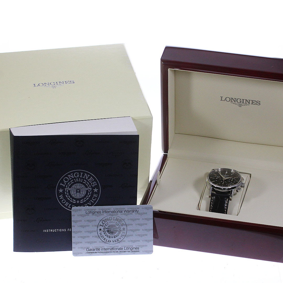 ☆良品 ★箱付き【LONGINES】ロンジン コラムホイール クロノグラフ L2.733.4 自動巻き メンズ_738662