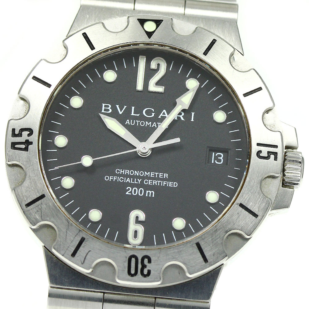 ★箱・保証書付き【BVLGARI】ブルガリ ディアゴノ スクーバ デイト SD38S 自動巻き メンズ_737646