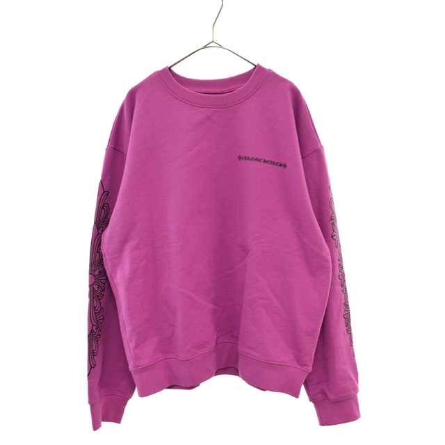 最高の品質の Chrome Hearts - CHROME HEARTS クロムハーツ PPO PHYSM SWTSHRT MATTY BOYバックプリントスウェットトレーナー L パープル スウェット