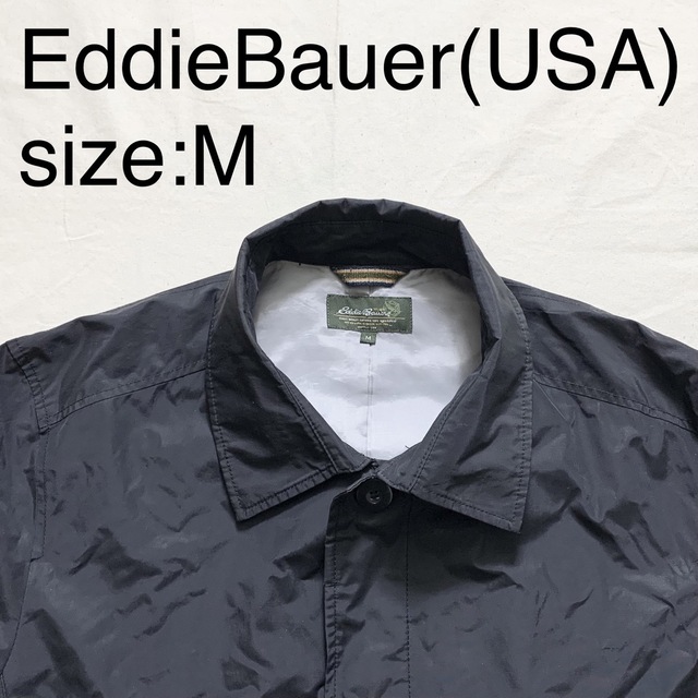 EddieBauer(USA)ビンテージナイロンステンカラーコート