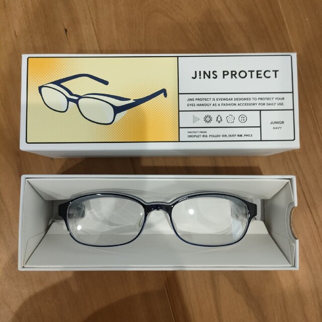 【新品未使用】JINS PROTECT ジンズプロテクト　ジュニア　JUNIOR キッズ/ベビー/マタニティのキッズ/ベビー/マタニティ その他(その他)の商品写真