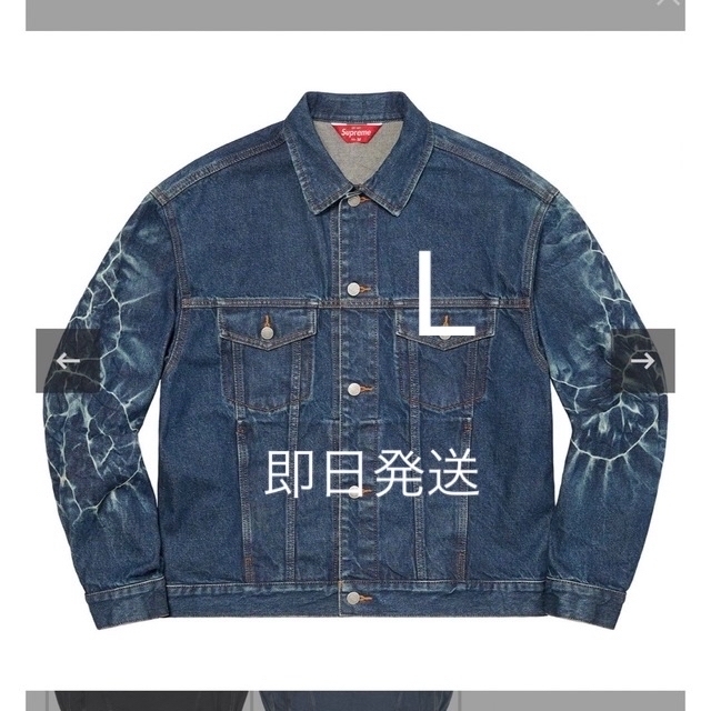 女の子向けプレゼント集結 Supreme - Supreme Shibori Denim Trucker Jacket Gジャン+デニムジャケット