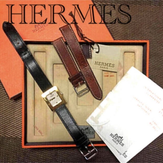 Hermes - エルメス  正規品 替えベルトつき 時計 稼働品 箱つき