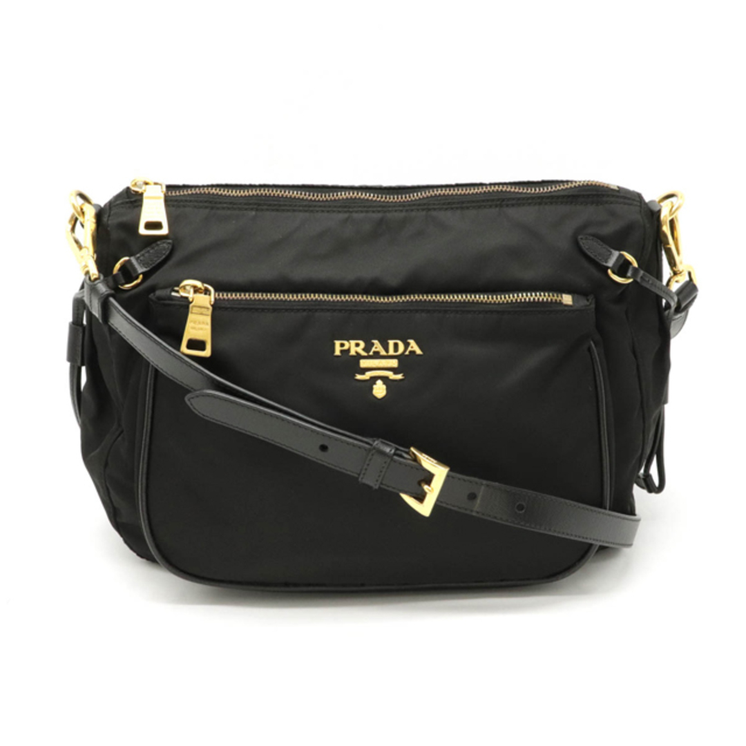 格安 PRADA - プラダ ショルダーバッグ 斜め掛け ナイロン レザー