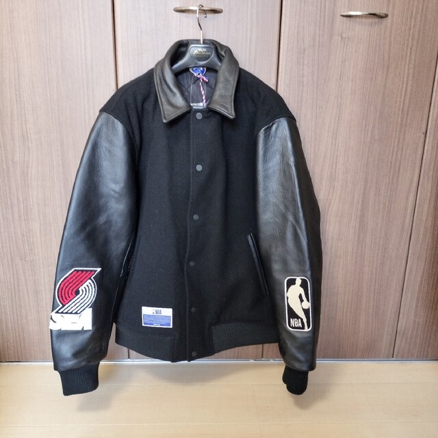 WIND AND SEA - WindAndSea NBA Leather Melton Jacket XL