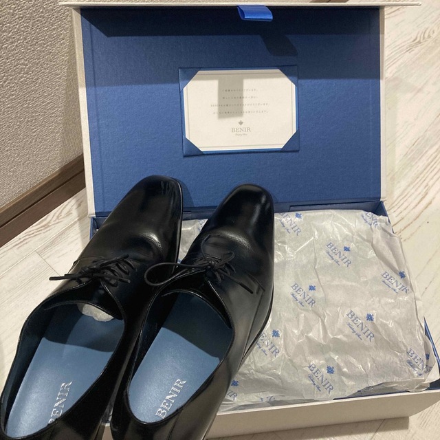 【mrj様専用】BENIR 結婚　革靴インヒール　黒　26.0 BENIR メンズの靴/シューズ(ドレス/ビジネス)の商品写真