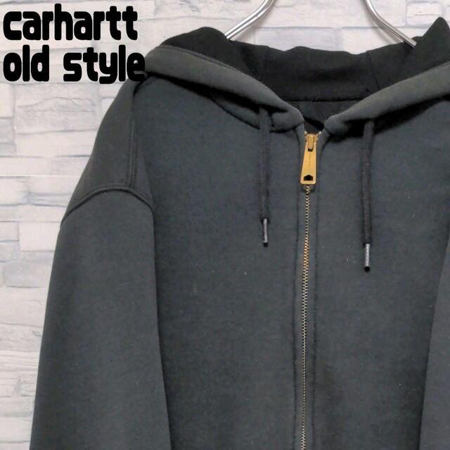 トップス【カーハート】carhartt  パーカー　 スウエット　メキシコ製　グレーM