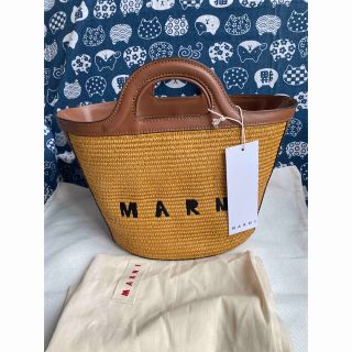 新品】MARNIマルニ 人気ラフィアかごバッグMicro2wayショルダーにも-