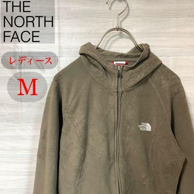 THE NORTH FACE  ノースフェイス フリースパーカー カーキ L