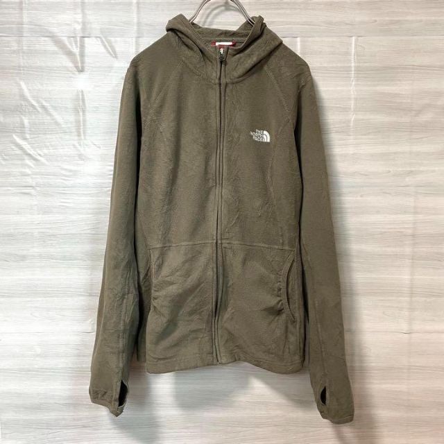 THE NORTH FACE  ノースフェイス フリースパーカー カーキ L