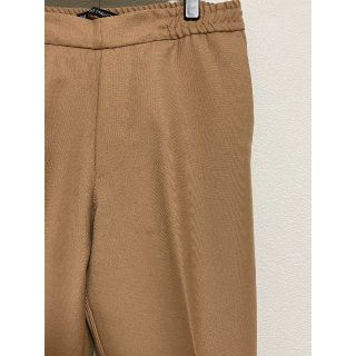 PT01 キャメル ベージュ ドローコード付き パンツ スラックス 446