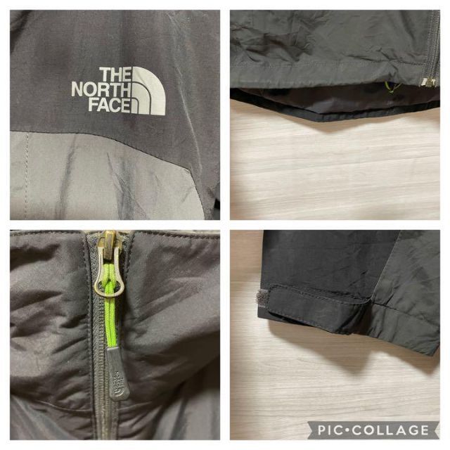 THE NORTH FACE(ザノースフェイス)のノースフェイス ナイロンジャケット グレー ブラック ジップアップ アウトドア メンズのジャケット/アウター(ナイロンジャケット)の商品写真