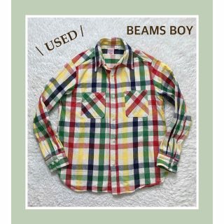 ビームスボーイ(BEAMS BOY)の【USED】ビームスボーイ ブロックチェック 長袖シャツ ネルシャツ レディース(シャツ/ブラウス(長袖/七分))