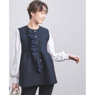 ユナイテッドアローズ(UNITED ARROWS)のユナイテッドアローズ　フリル　ニット　ベスト(ベスト/ジレ)