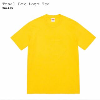 シュプリーム(Supreme)のsupreme Tonal Box Logo Tee Yellow Medium(Tシャツ/カットソー(半袖/袖なし))