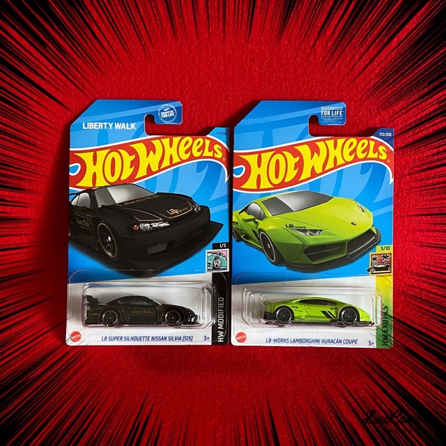 ❤️リバティーウォーク ホットウィール ウラカン.シルビアS15【2台