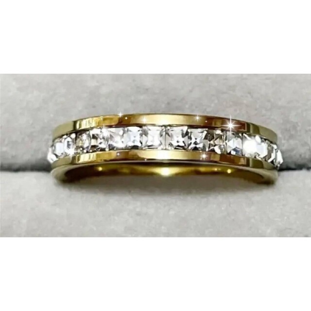 最高級！！ゴールド k18コーティング SONAダイヤモンド リング 指輪 ハンドメイドのアクセサリー(リング)の商品写真