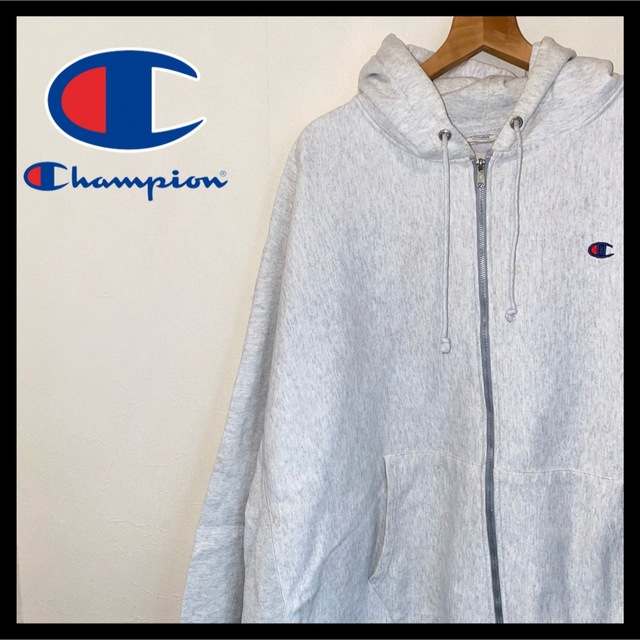 Champion - チャンピオン リバースウィーブ青タグ スウェットグレー