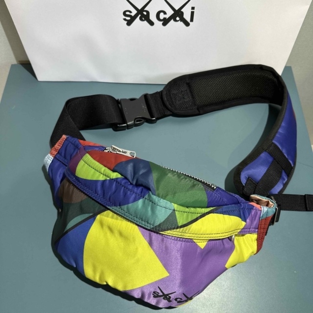 sacai - サカイ ×カウズ/KAWS マルチカラーバムバッグウエストバッグの