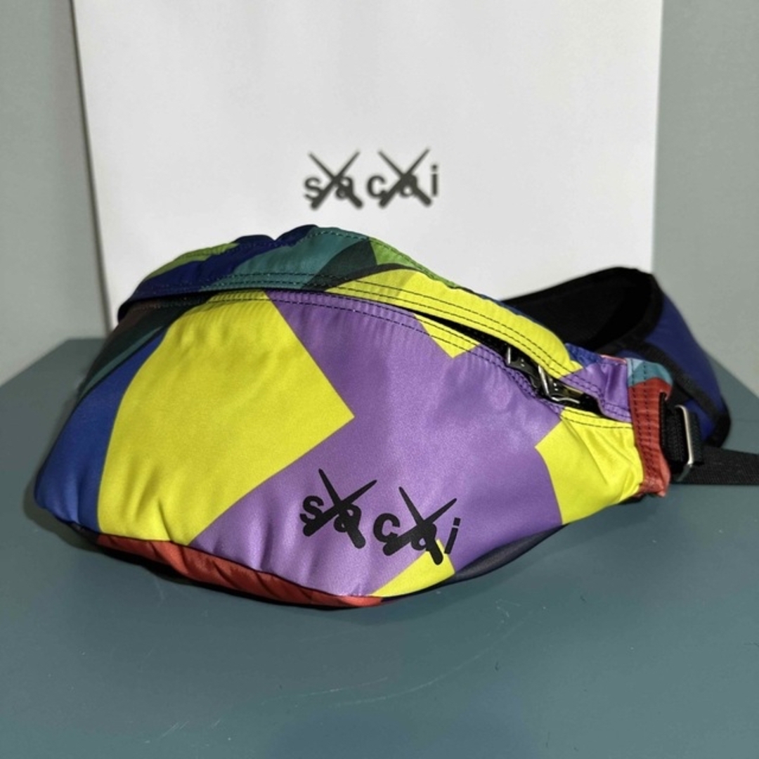 sacai - サカイ ×カウズ/KAWS マルチカラーバムバッグウエストバッグの