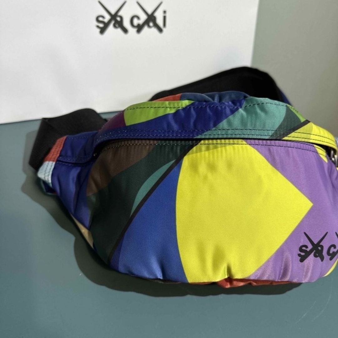 サカイ ×カウズ/KAWS　 マルチカラーバムバッグウエストバッグ