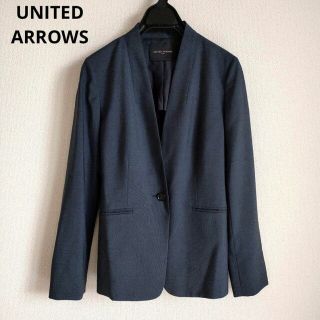 ユナイテッドアローズ(UNITED ARROWS)のユナイテッドアローズ　ノーラペルジャケット　上質薄手ウール(ノーカラージャケット)