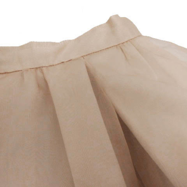 MERCURYDUO(マーキュリーデュオ)のマーキュリーデュオ スカート チュール ひざ丈 シルク ピンクベージュ M レディースのスカート(ひざ丈スカート)の商品写真