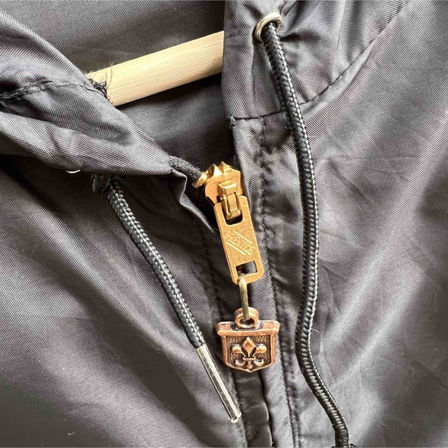60s 70s USA古着 ナイロンパーカー ジャケット 黒 vintage メンズのジャケット/アウター(ナイロンジャケット)の商品写真