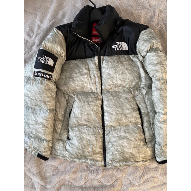 格安新品 ダウンジャケット Nuptse PaperPrint Face North The Supreme