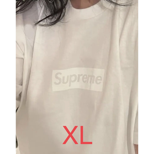 Supreme Tonal Box Logo Tee ホワイト XL