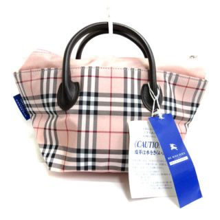 バーバリーブルーレーベル(BURBERRY BLUE LABEL)のバーバリーブルーレーベル ミニトートバッグ ノバチェック ライトピンク ■SM0(トートバッグ)