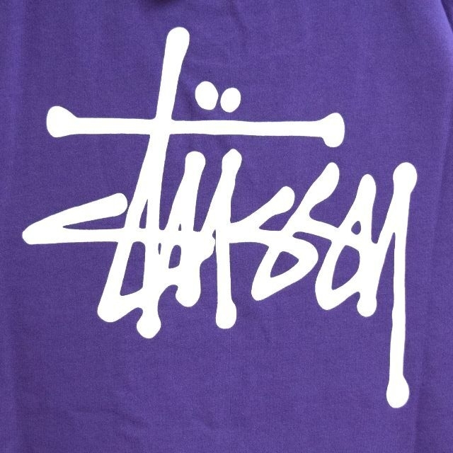 《STUSSY》00s'old stussy ビッグシルエットスウェット　黒×紫