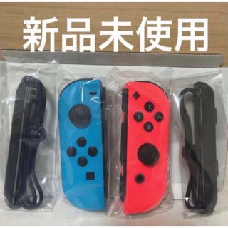 ニンテンドースイッチ(Nintendo Switch)のSwitch Joy-Con ネオンレッド、ネオンブルー ストラップ　セット (その他)