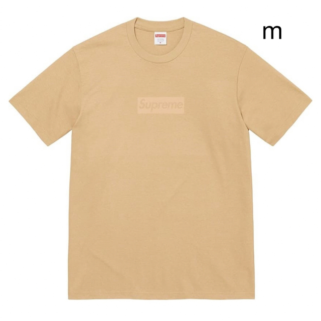 supreme 23ss Tonal Box Logo Tee  Khaki