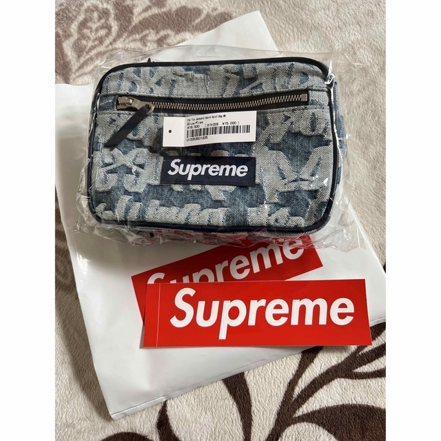 Supreme Fat Tip Jacquard Denim Waist Bagウエストポーチ