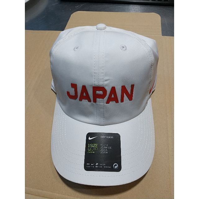 ◆NIKE、ナイキ、キャップ、男女兼用、帽子「JAPAN」色、赤と白